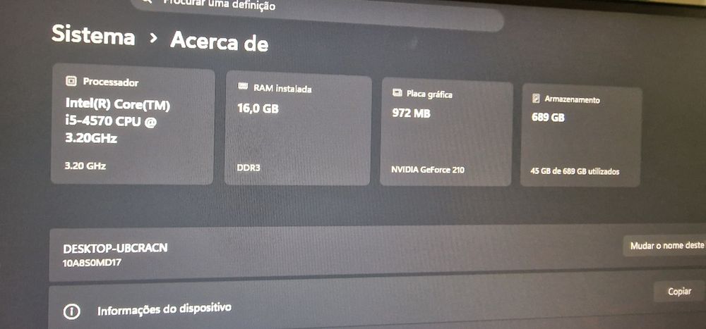 Lenovo i5-16Gb-256+500Gb Windows 11 e office