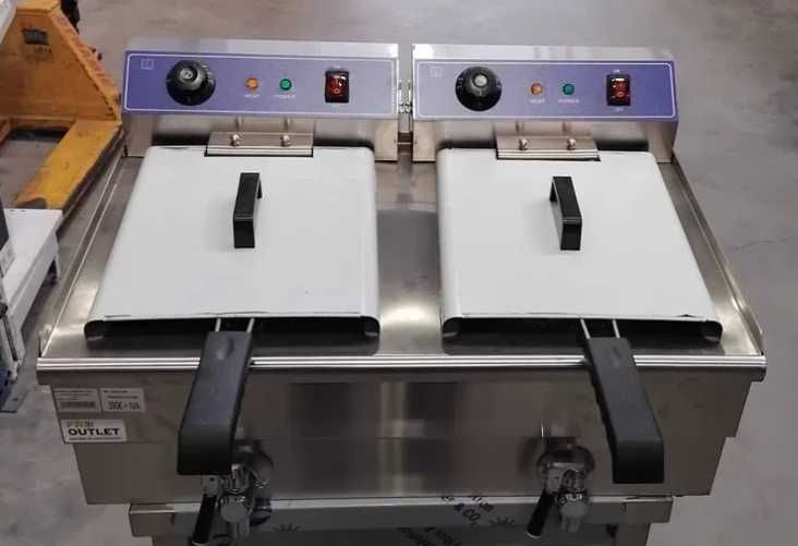 Fritadeira Elétrica Dupla 16+16L - NOVA