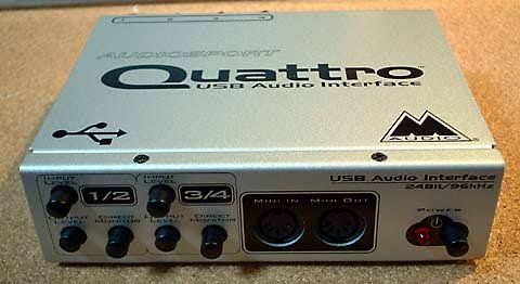 Interfejs audio USB - M-Audio Quattro - sprawny, bez zasilacza