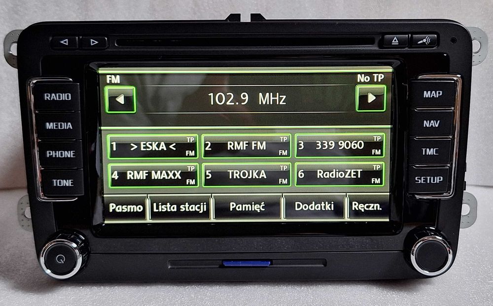 Radio RNS 510 DAB+ LED SSD Skoda COLUMBUS Kod, Mapy, GW 6