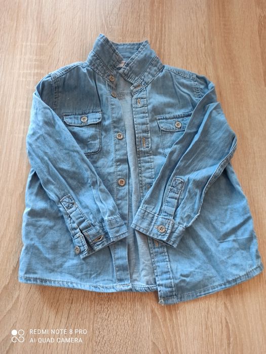 Koszula jeansowa r. 80