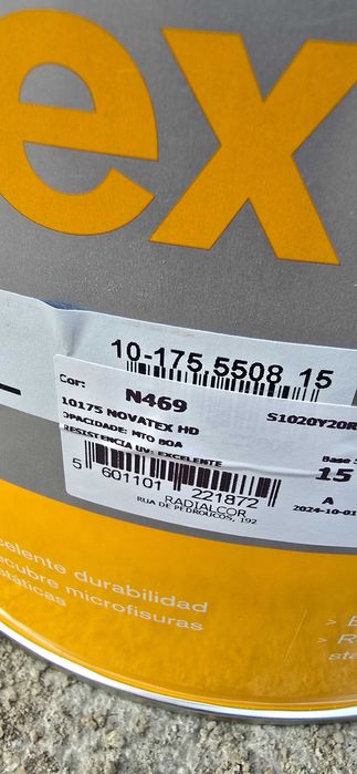 Novatex Tinta Texturado Fino para fachada marca Cin