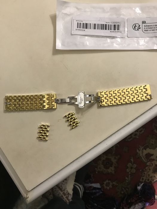 Продам браслет сталь позолоченный 22мм!