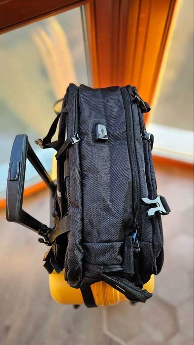 Plecak Do Samolotu 40x30x20 Wizzair Ryanair USB + GRATIS Kosmetyczka