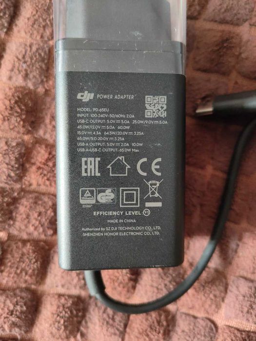 Оригінальний Зарядний пристрій Новий (65W) для DJI Mavic 3