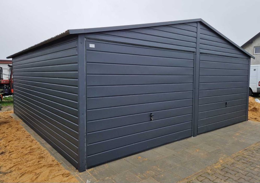 Garaż blaszany PREMIUM 6x5 Grafit, Producent Garaży, Różne wymiary