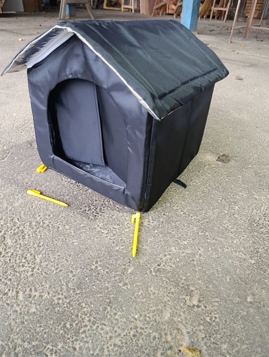 Термо будинок для котів та собак. Утеплений будинок. Тканина.