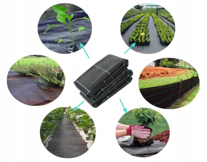 AGROTKANINA MATA GRUBA 1,1x100 m 70g Na Chwasty
