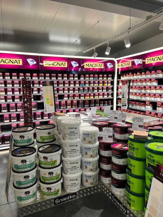 Farby Magnat, Śnieżka, Vidaron, Rafil, Caparol