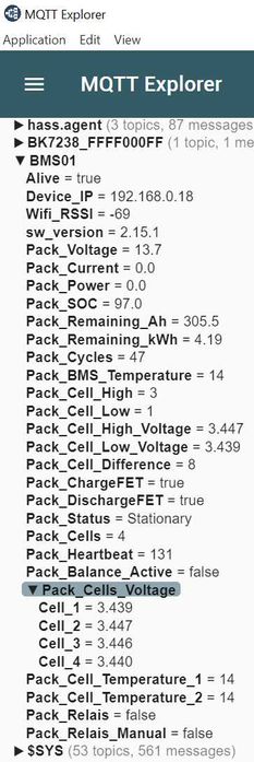Smart BMS DALY 100 BALANCE WIFI Module WEB + MQTT +  HomeAssistant