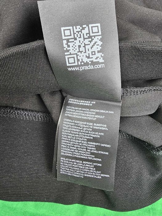 Bluza męska premium prada OUTLET czarna znaczek mały