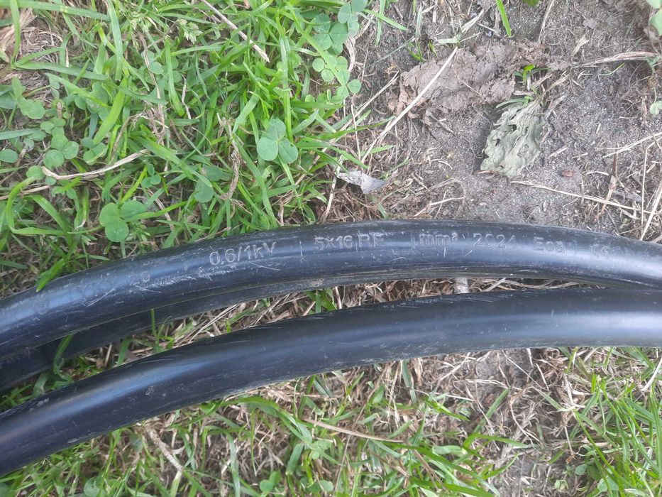Kabel ziemny YKY żo 5x16 mm2 nowy 9 mb