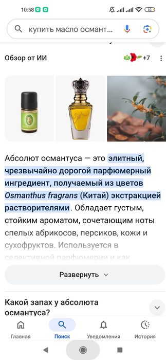 Абсолют эфирное масло османтусаа