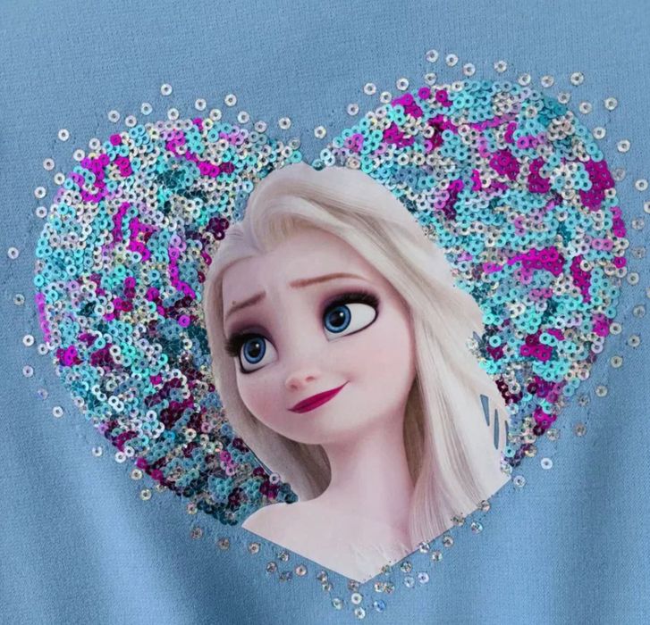 Elsa, Elza, Frozen, Kraina sukienka NOWA 122 128 TIUL, cekiny HM