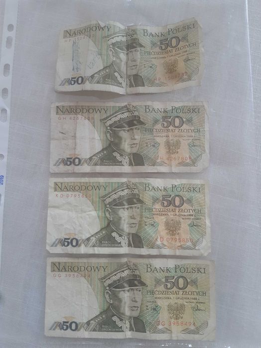 Banknoty z PRL 50 zł Świerczewski
