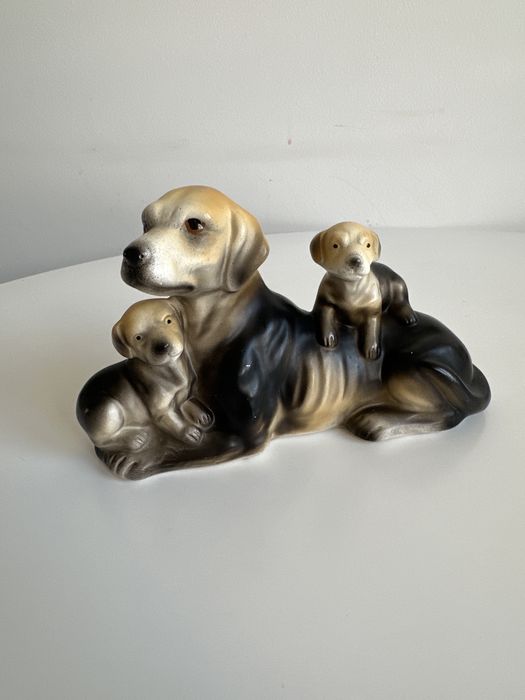 Статуэтка керамическая Собака со щенками
