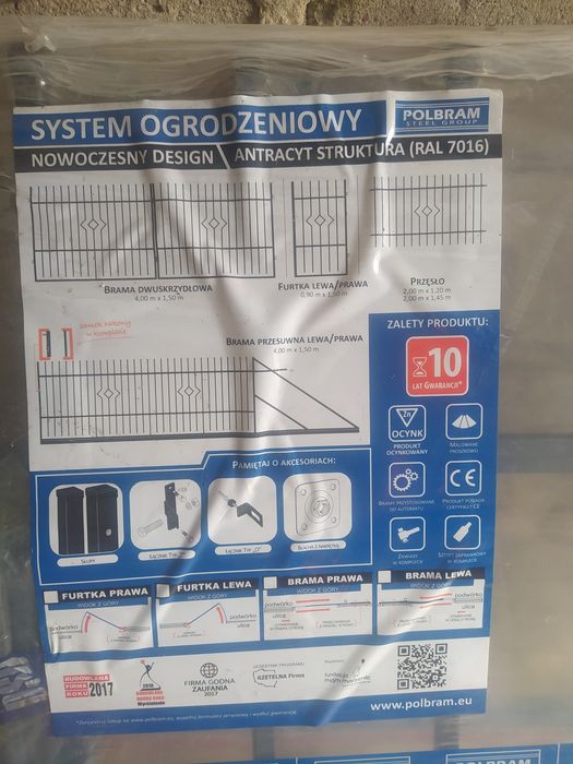 Brama + furtka ocynkowana