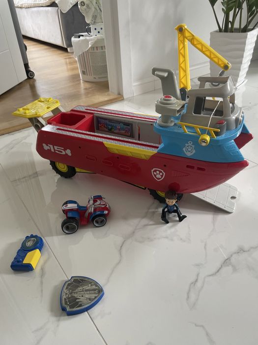 Duża łódź statek Psi Patrol paw patrol
