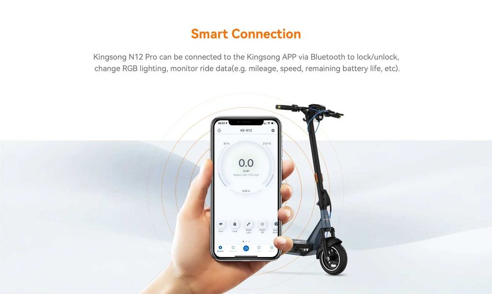 Потужний електросамокат KingSong N12 Pro