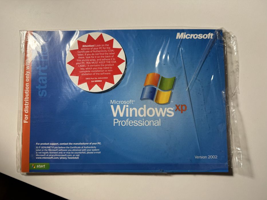 Windows XP Pro OEM x6 (5 sealed) + COA/klucz (OPK x2 i WinZip gratis)
