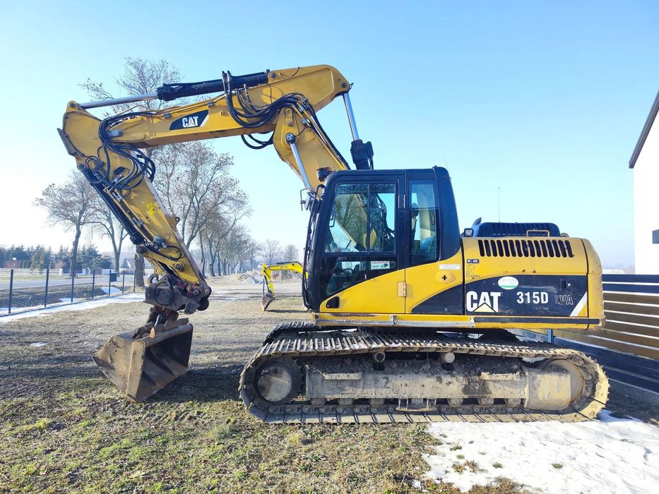 Caterpillar 315d LVA  Caterpillar Cat 315 D LVA, 3x łamany, gąsienicowy, szybkozłącze, klima