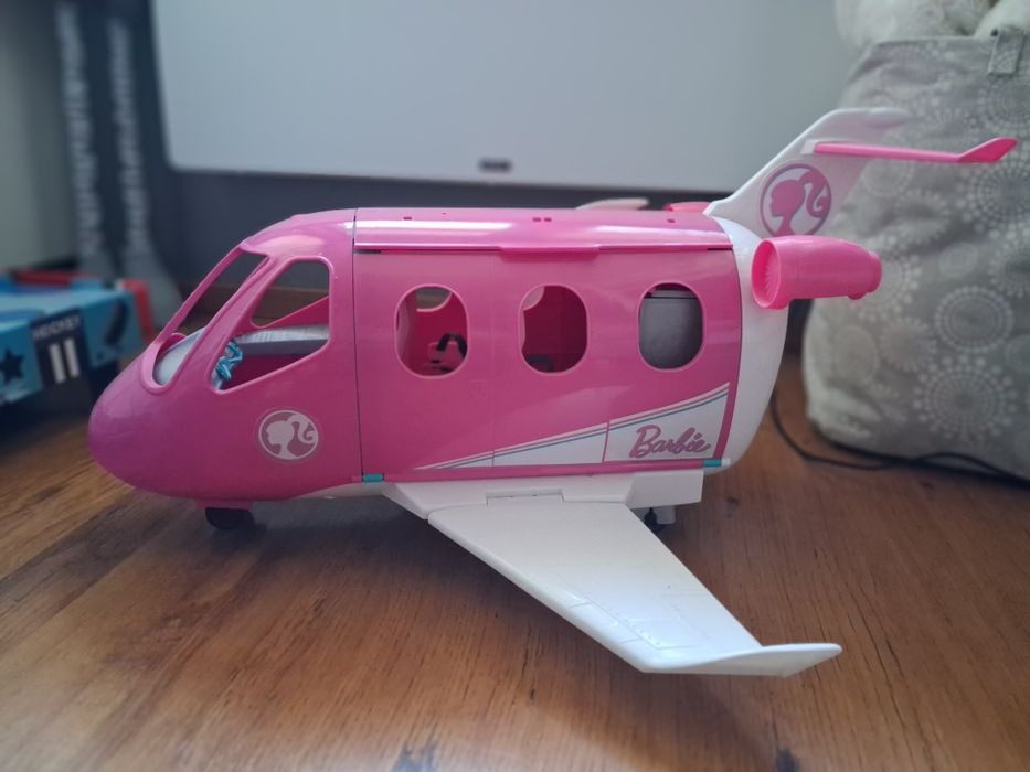 Samolot barbie + lalka i akcesoria
