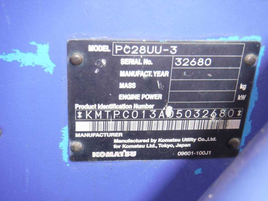 Мини экскаватор гусеничный KOMATSU PC 28UU-3