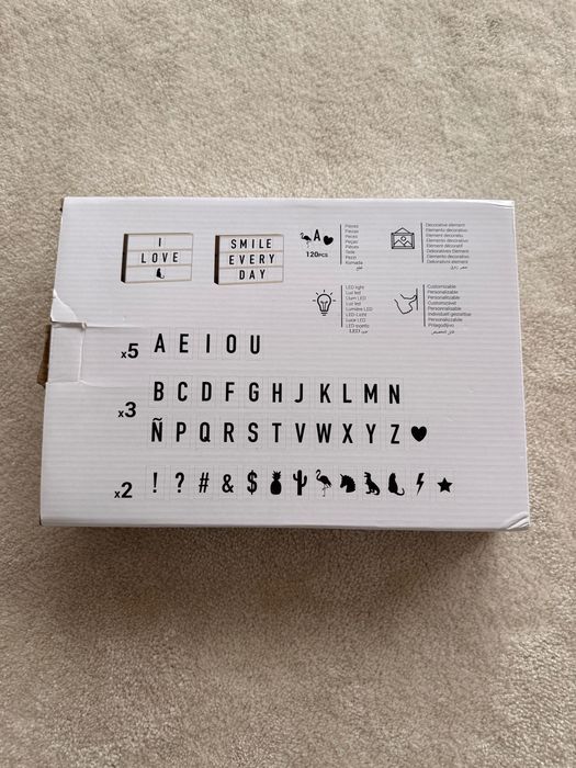 Light box led para decoração - NOVO