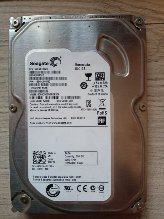 Продам жорсткий диск Seagate 500gb