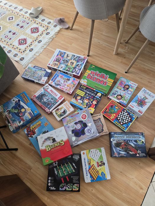 Gry planszowe, puzzle dla dzieci