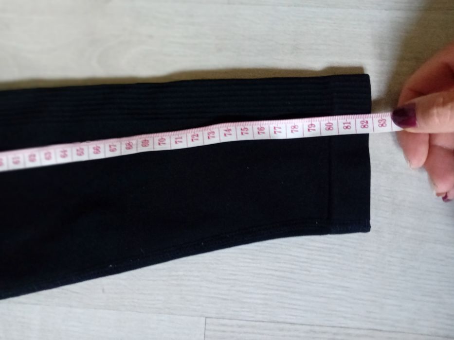 Legginsy scrunch butt marszczone czarne M