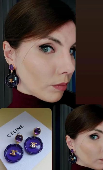 Вінтажні Сережки Celine, France 80-x років