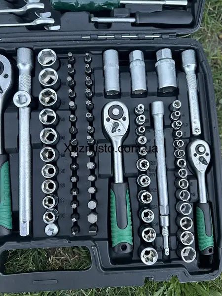 Набір інструментів 216 предметів 1/4" 3/8" 1/2" (4-32 мм) Німеччина