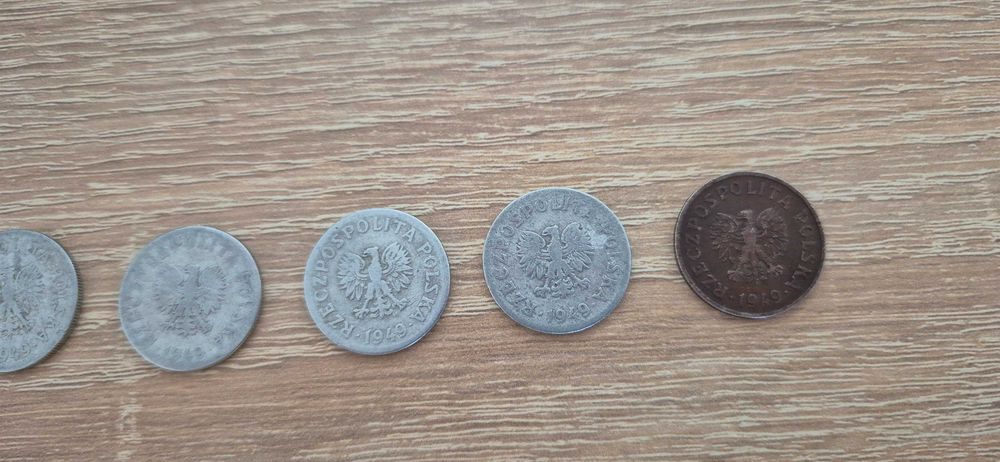 5 x 50 groszy 1949