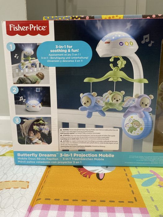 мобіль-нічник Fisher-Price Butterfly Dreams 3-в-1 з проєктором
