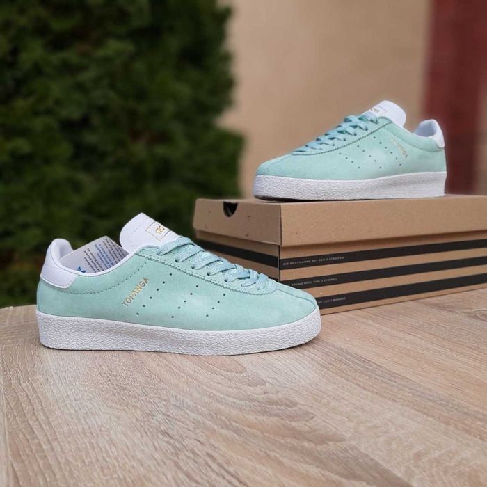 Жіночі замшеві кеди Adіdas TOPANGA Бірюзові
