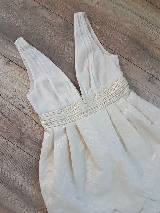 Sukienka H&M Bombka Falbanki Conscious Unikat