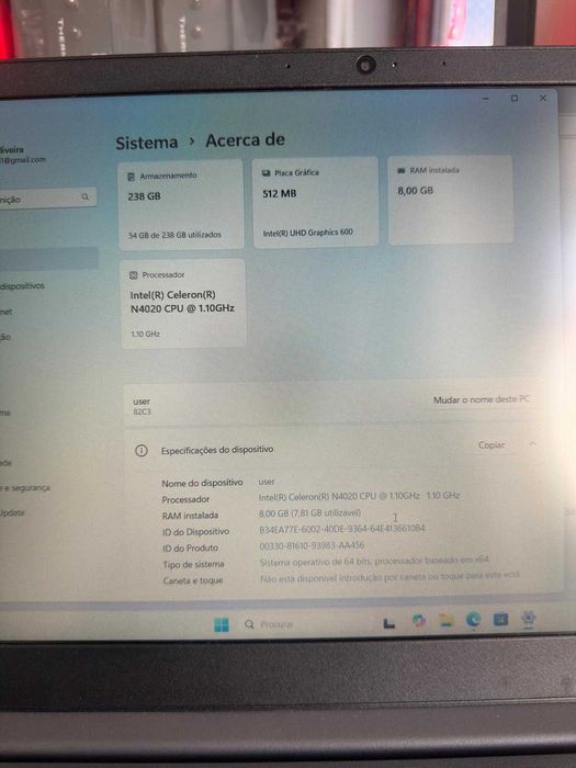 Portátil Lenovo + Rato (brinde)