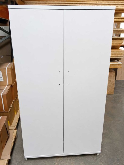 Szafka z płyty meblowej do przechowywania biała 163x90x51cm