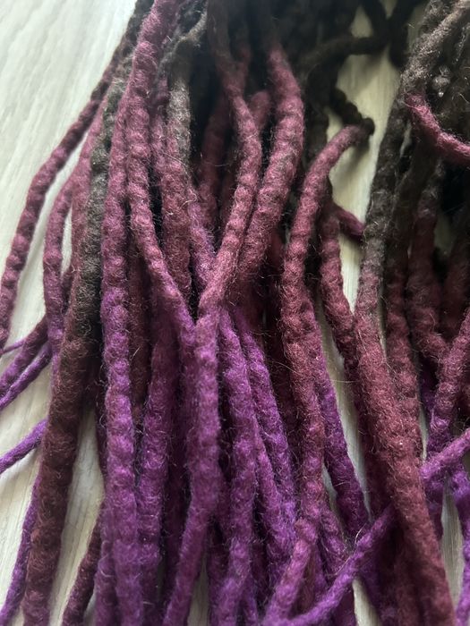 Dreadlock dredloki dreadlocki dredy dread podwójne 40x2 brazowe