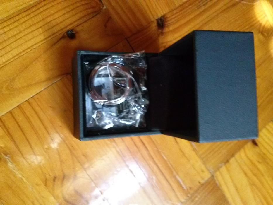 Anel Ouro, aço e cauchu trançado