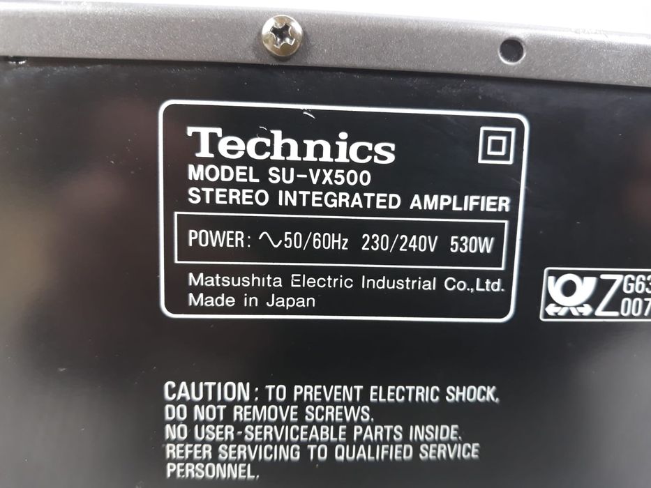 Wzmacniacz Technics SU VX 500 Japan DOBÓR AUDIO Vinage
