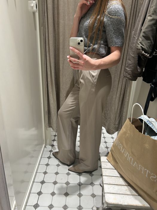 Брюки штани stradivarius бежеві xs