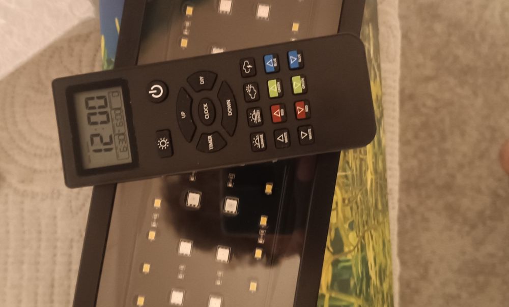 Iluminação/luz aquário plantados programável com comando várias medida