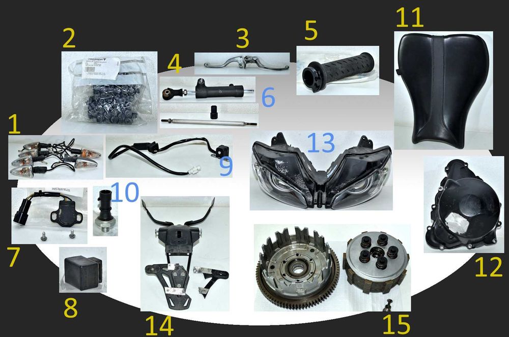 Peças e acessórios para Triumph Daytona 675