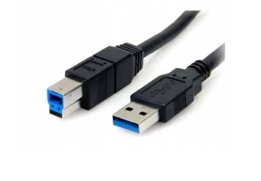 Kabel Drukarkowy USB A/B 3.0 + kabel zasilający