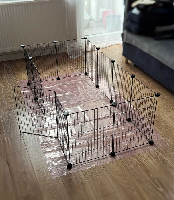klatka DLA Chihuahua do mieszkania + podkład ochronny na podłoge 2w1