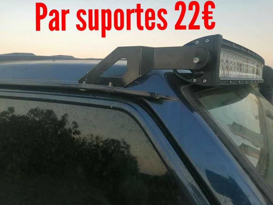 Suportes íman para barras led