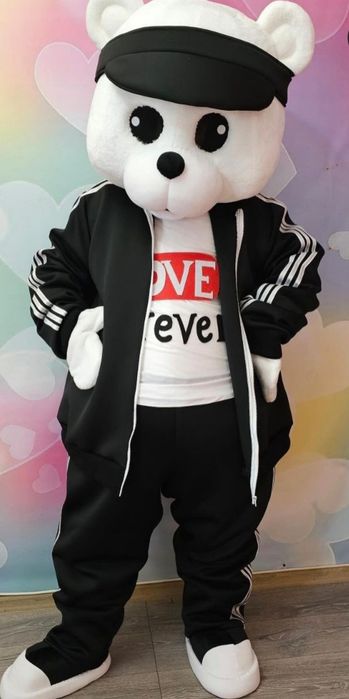 Поздравление Белый Мишка. Білий ведмідь, Пес Патрон, Зайка, Горила