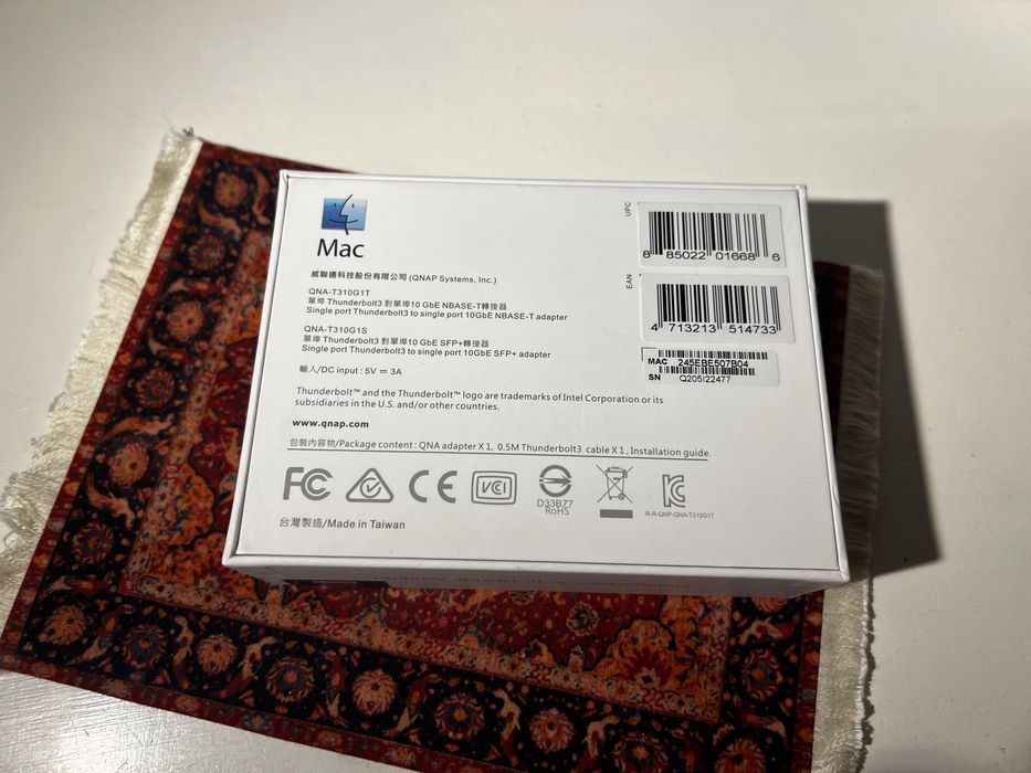 Adapter QNAP Thunderbolt 3 10GbE/NBASE-T RJ45